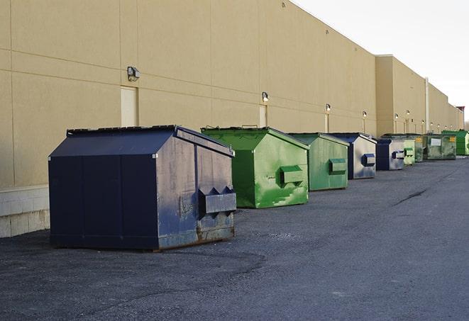 a large dumpster serves as a temporary waste container on a job site in Alsip, IL